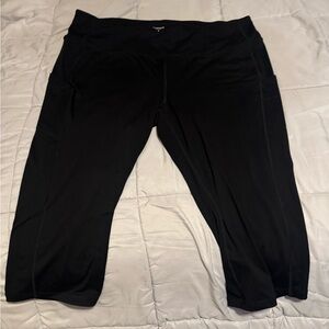 Torrid Black Active Capri Leggings